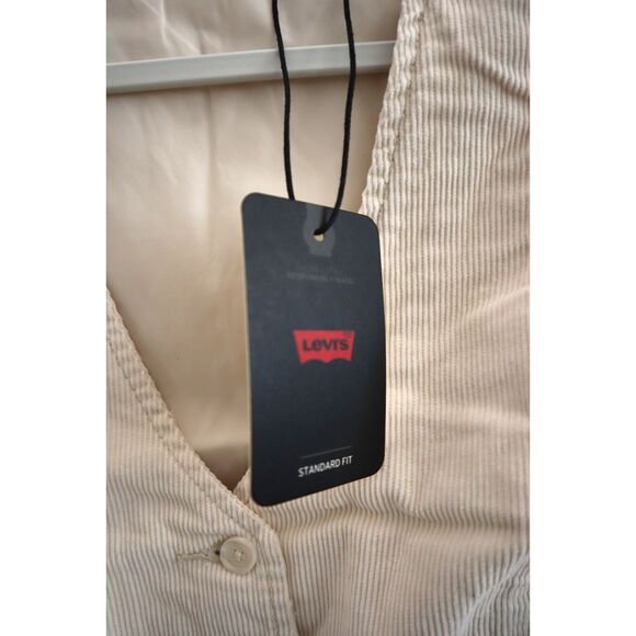 Levi's A95030001 Women's Sz XS Tan Tailored Corduroy Vest - Picture 4 of 9